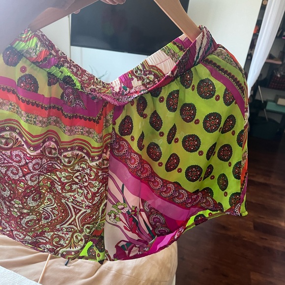 SHEIN Multicolor Paisley Women Shorts - Picture 3 of 4